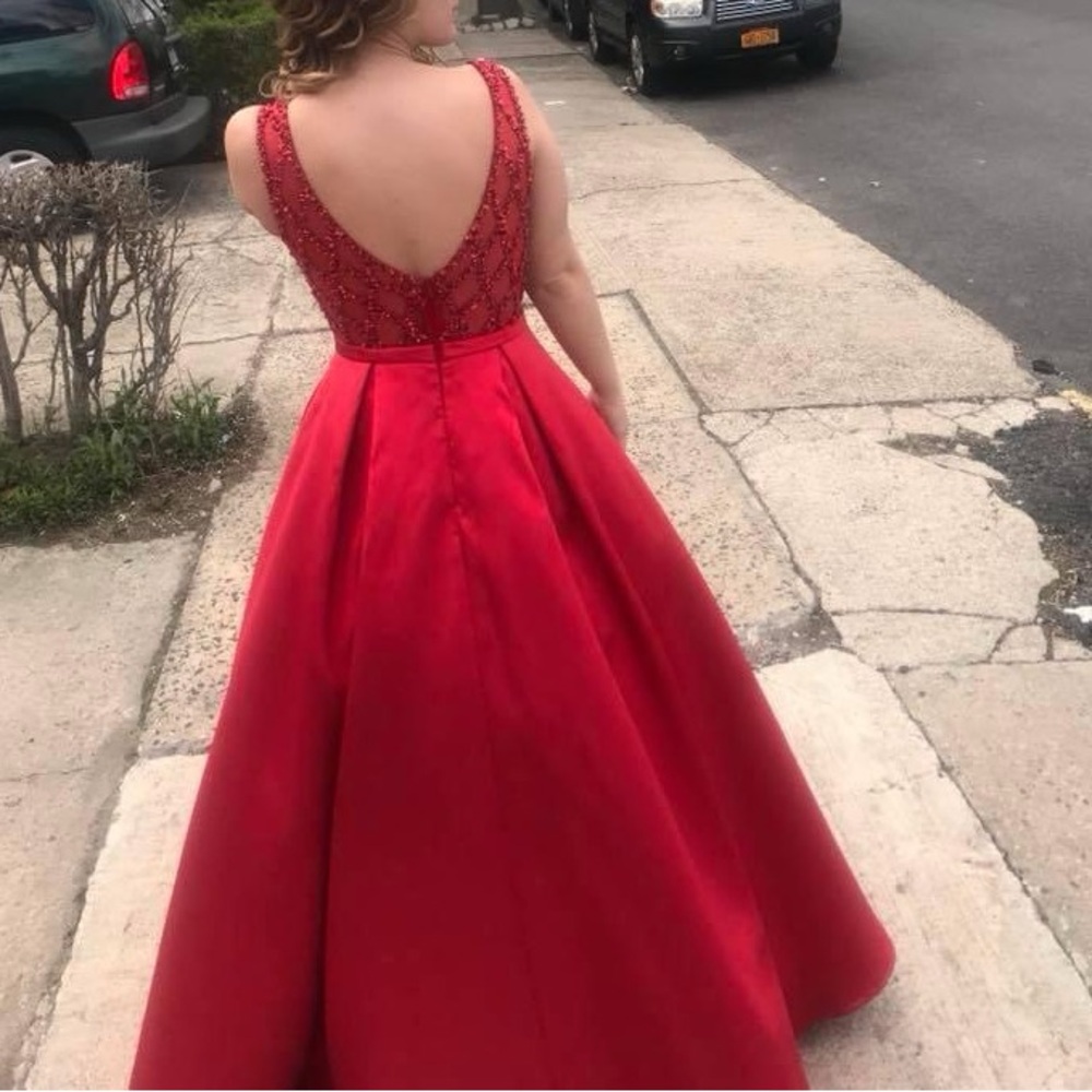 Red Ball Dress - Picture 7 of 7